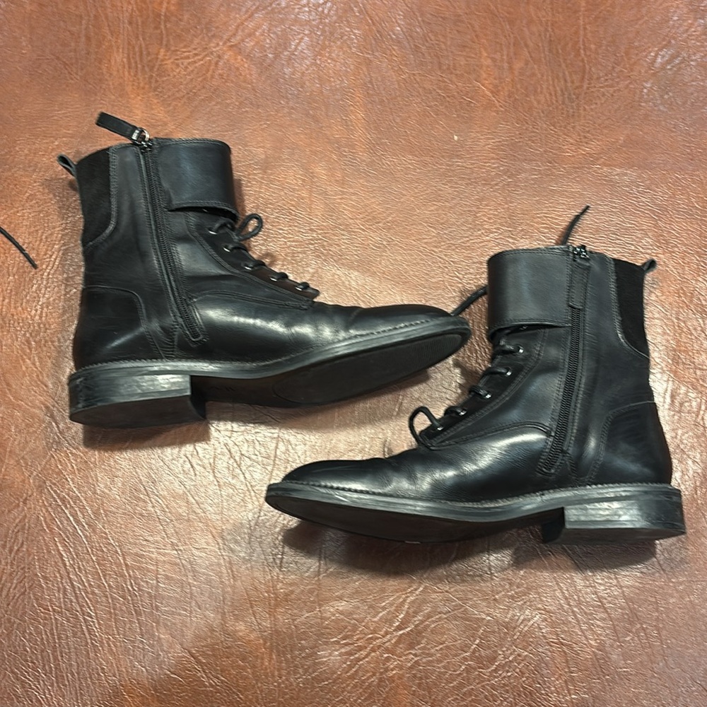 Zara Black Combat & Moto Boots - Picture 3 of 4